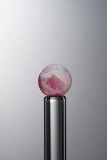 Tourmaline-White&Pink-7mm Natural Gemstone Bead - Image 3