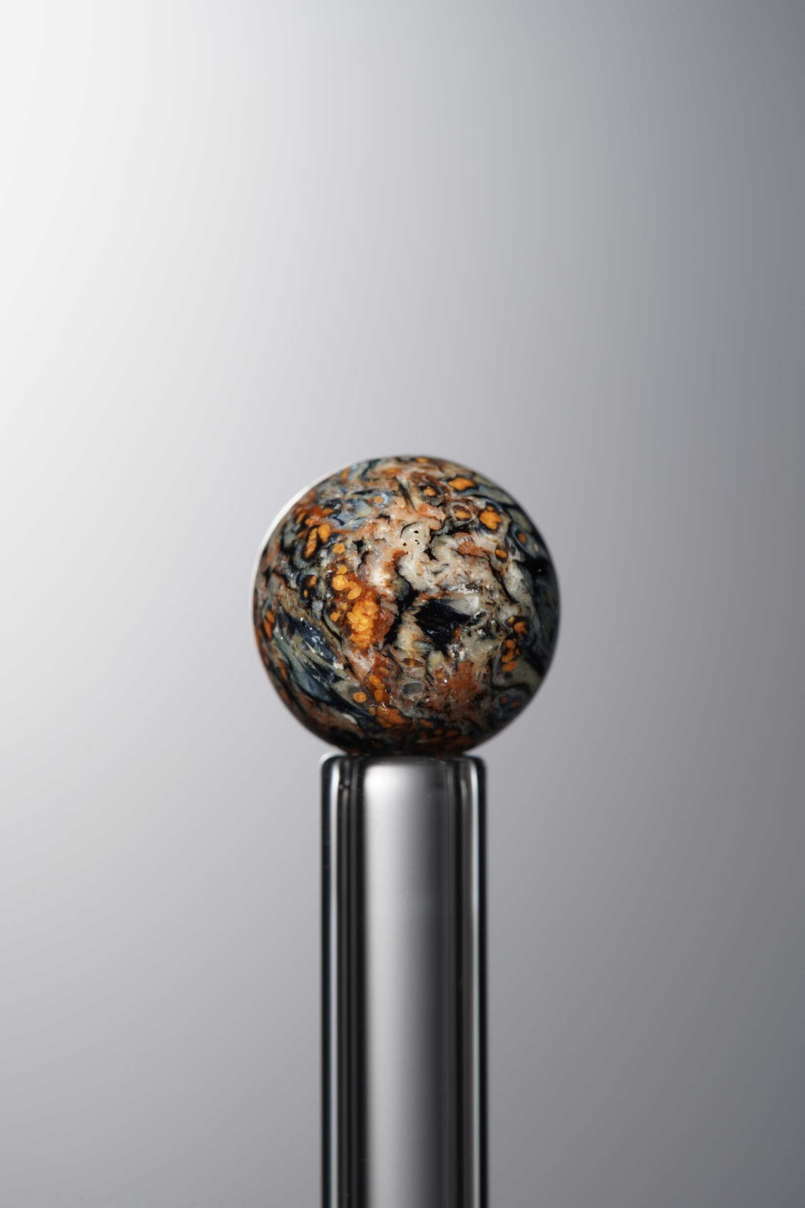 B2-42 (1) Pietersite-Black&Blue&Brown-9mm - Image 1