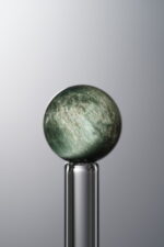 Hawk's Eye-Green-11mm Natural Gemstone Bead - Image 2