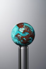 Phoenix Stone-Blue&Green-12mm Natural Gemstone Bead - Image 3