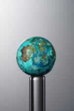 Phoenix Stone-Blue&Green-13mm Natural Gemstone Bead - Image 2