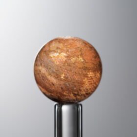 Sunstone & Blue Apatite Intergrowth-Orange&Brown-12mm