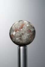 Flame Stone-Gray-14mm Natural Gemstone Bead - Image 2