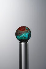 Phoenix Stone-Blue&Green-7mm Natural Gemstone Bead - Image 2