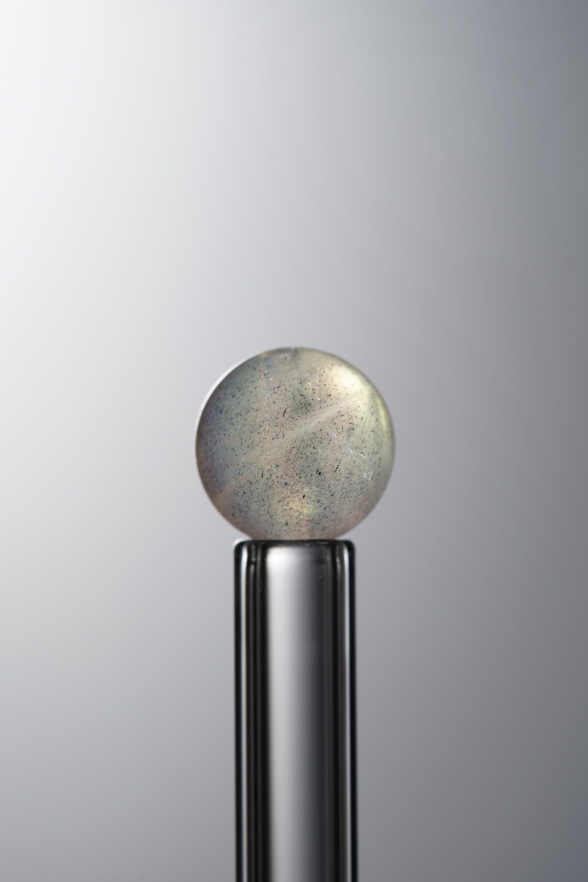 Iridescent Gray Moonstone loose natural stone bead (8mm) for handmade crystal jewelry and DIY bracelet making 4