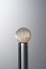 Crystal-Orange&Black-8mm Natural Gemstone Bead - Image 2