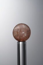 Crystal-Orange&Black-10mm Natural Gemstone Bead - Image 3
