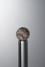 Crystal-Orange&Black-7mm Natural Gemstone Bead