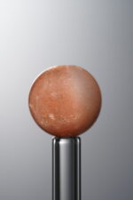 Crystal-Orange&Black-13mm Natural Gemstone Bead - Image 2
