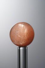 Crystal-Orange&Black-13mm Natural Gemstone Bead - Image 3