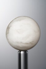 Crystal-White-17mm Natural Gemstone Bead - Image 2