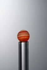 Agate-Orange&Red-6mm Natural Gemstone Bead