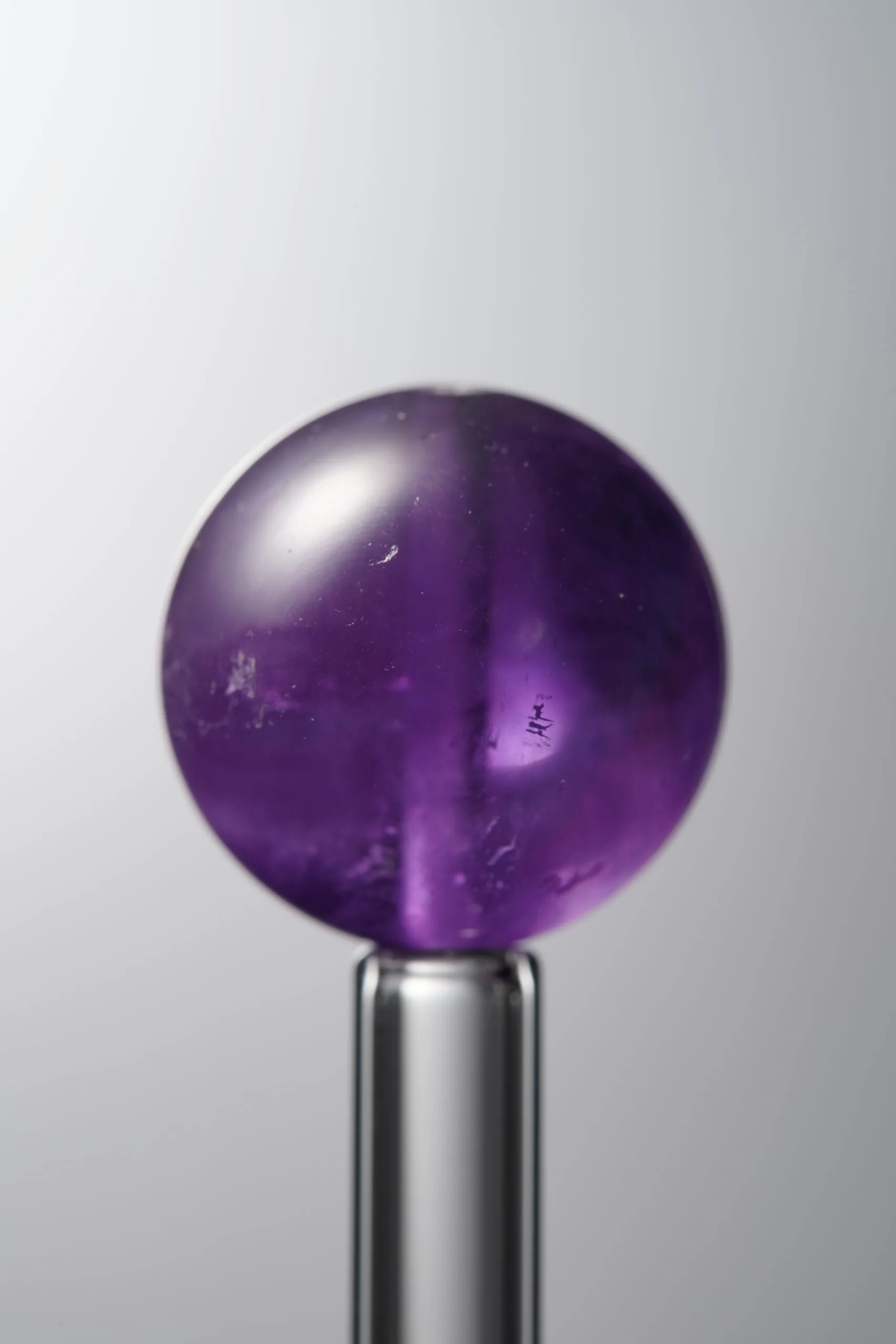 Crystal-Purple-15mm Natural Gemstone Bead - Image 2