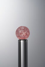 Crystal-Pink-7mm Natural Gemstone Bead - Image 3