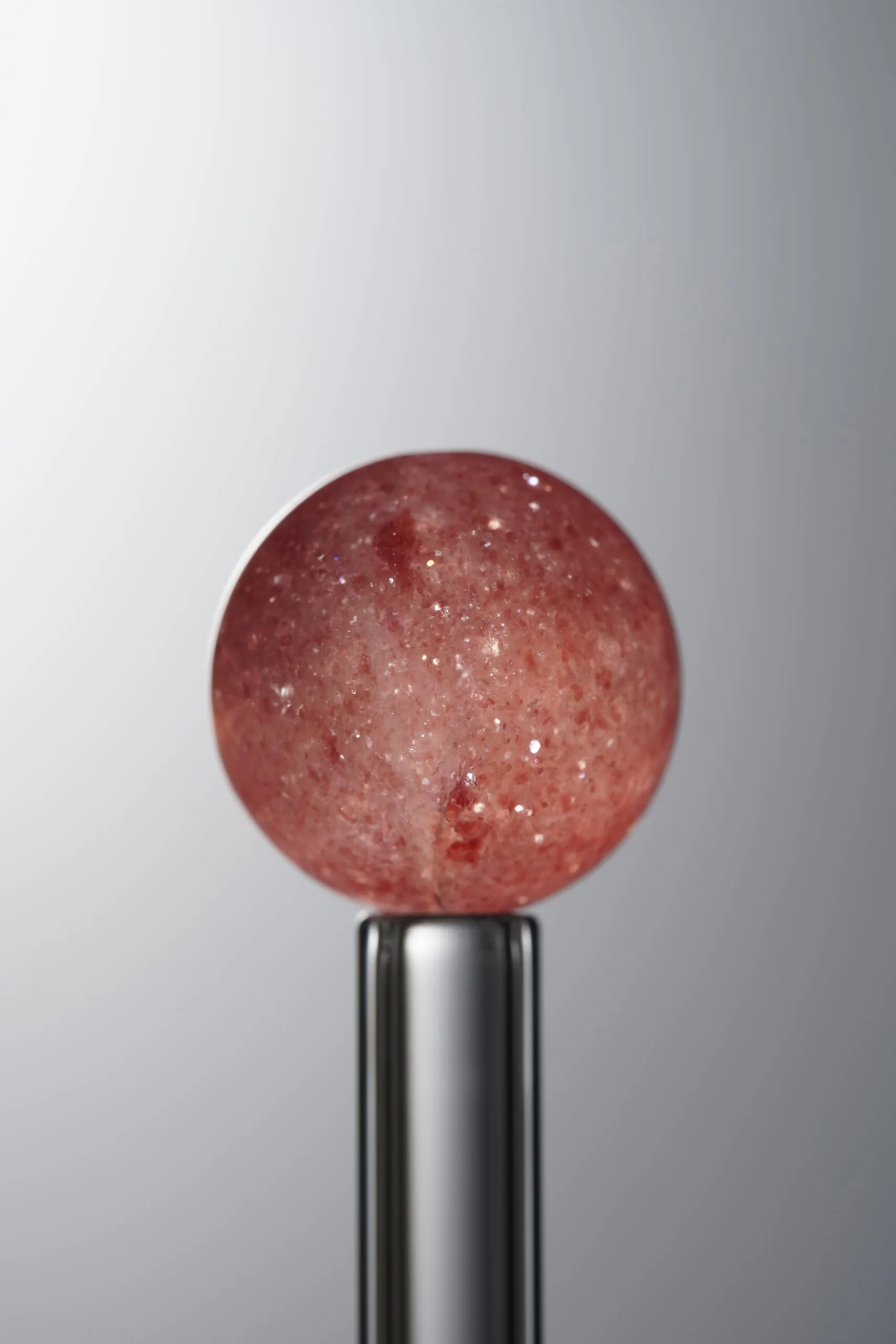C2-51 (1) Crystal-Pink-13mm Natural Gemstone Bead - Image 1
