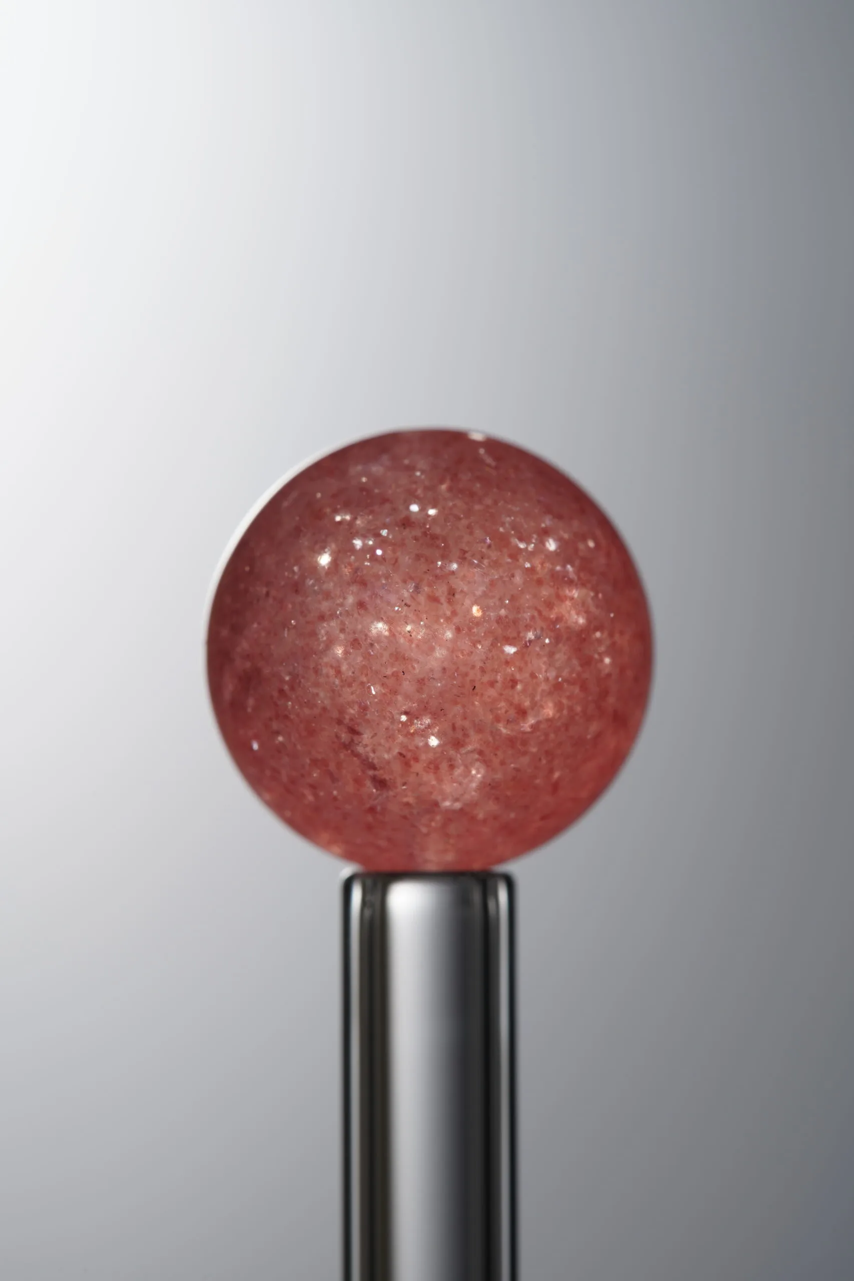 Crystal-Pink-13mm Natural Gemstone Bead - Image 3