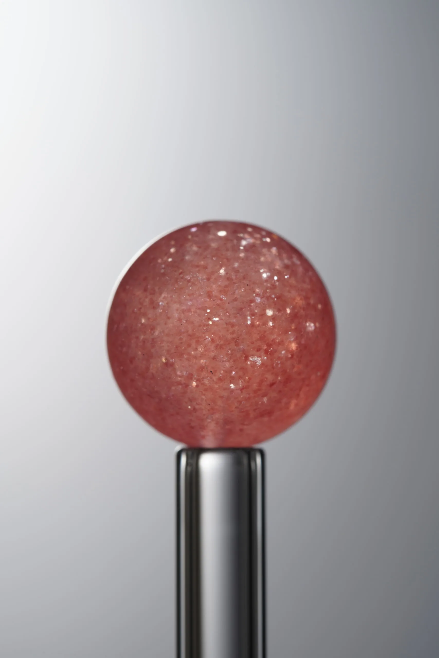 Crystal-Pink-13mm Natural Gemstone Bead - Image 2