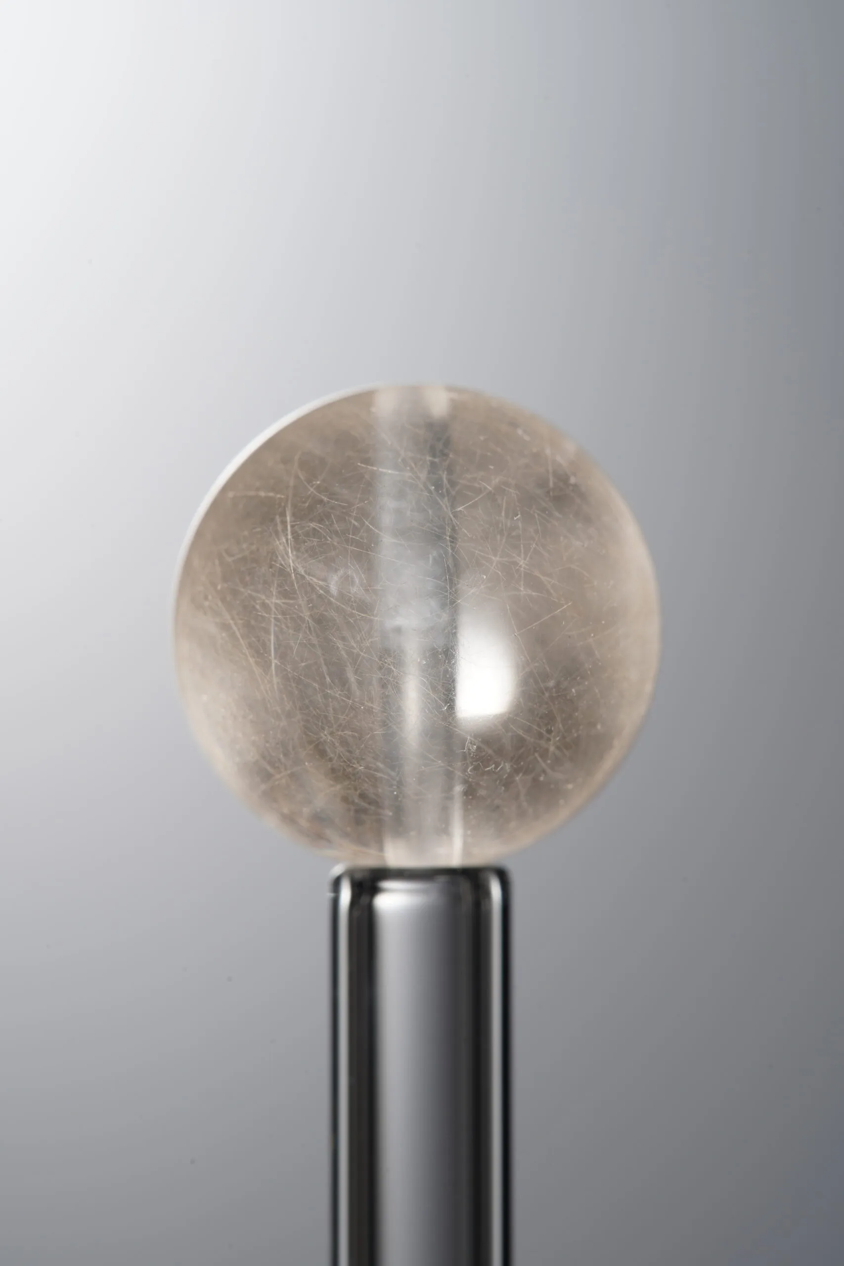 Crystal-Silver-13mm Natural Gemstone Bead - Image 4