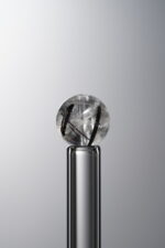 Crystal-Black-7mm Natural Gemstone Bead