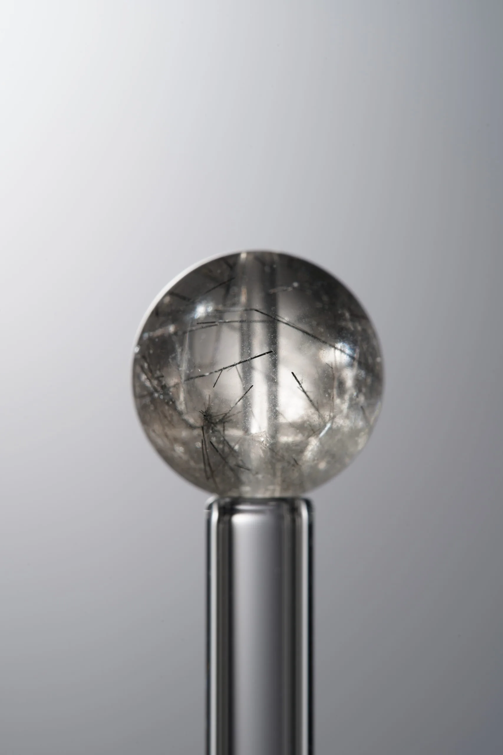 Crystal-Black-12mm Natural Gemstone Bead - Image 3