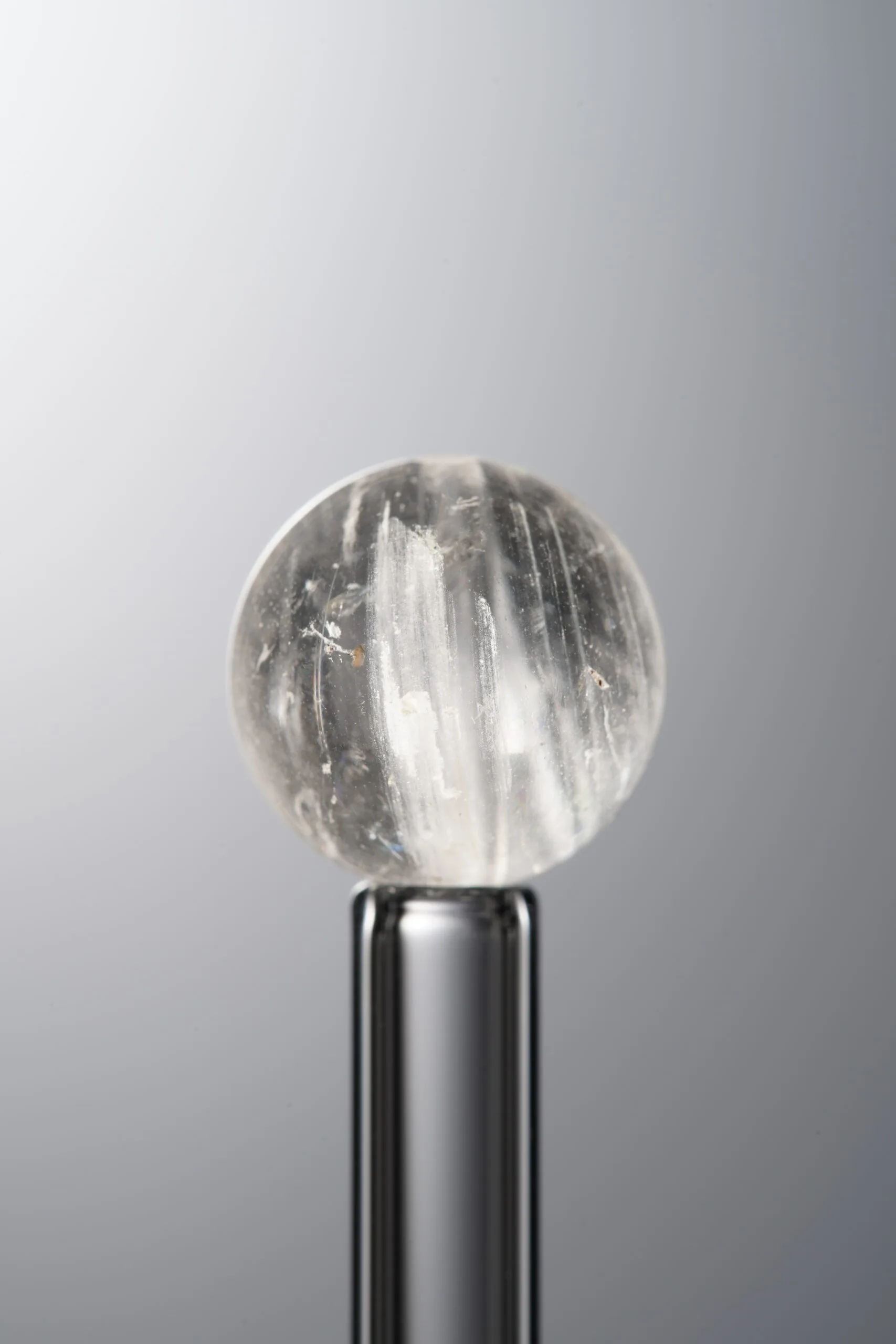 Crystal-Gray-11mm Natural Gemstone Bead - Image 1