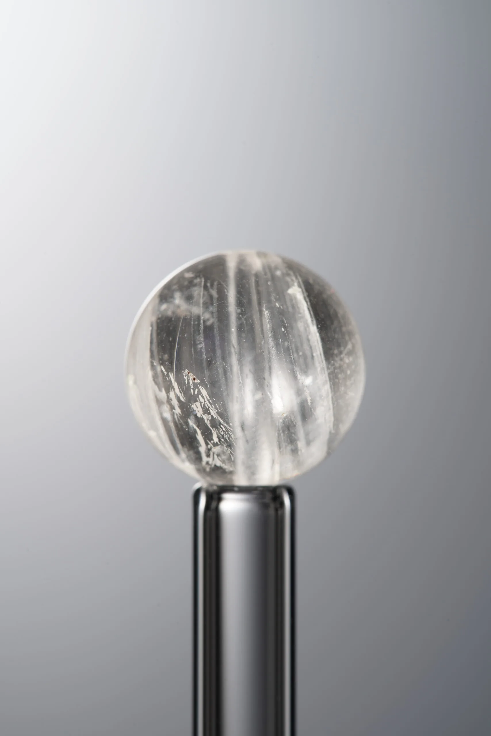 Crystal-Gray-11mm Natural Gemstone Bead - Image 2