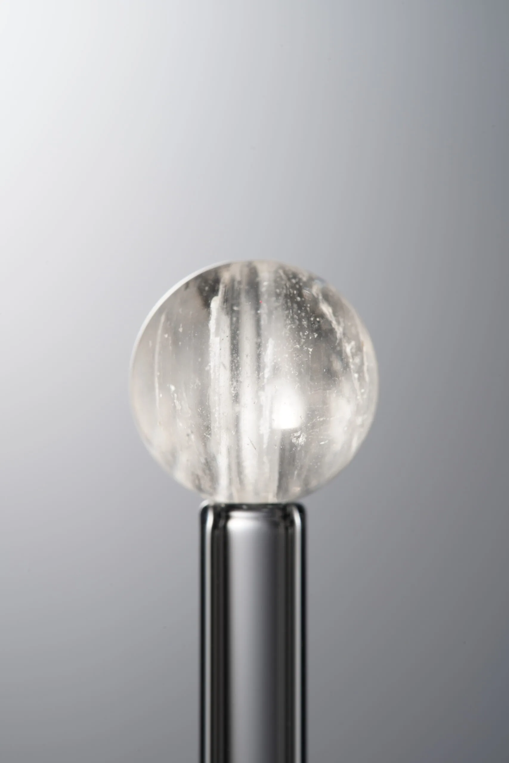 Crystal-Gray-11mm Natural Gemstone Bead - Image 3