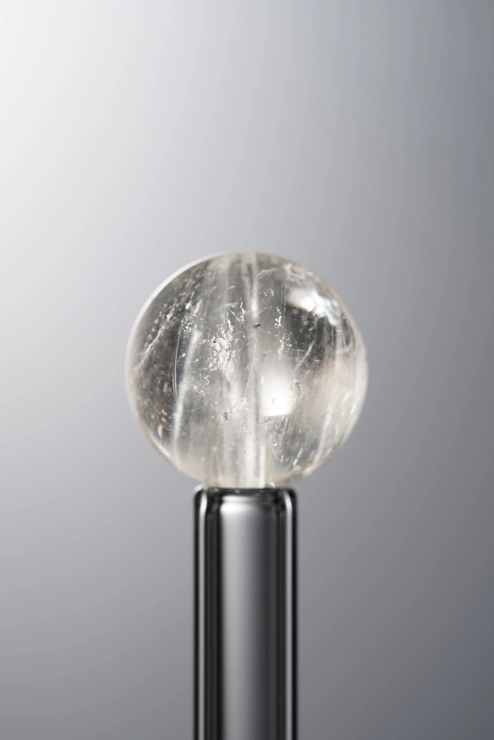 Crystal-Gray-11mm Natural Gemstone Bead - Image 4