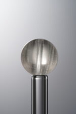 Crystal-Gray-12mm Natural Gemstone Bead - Image 2