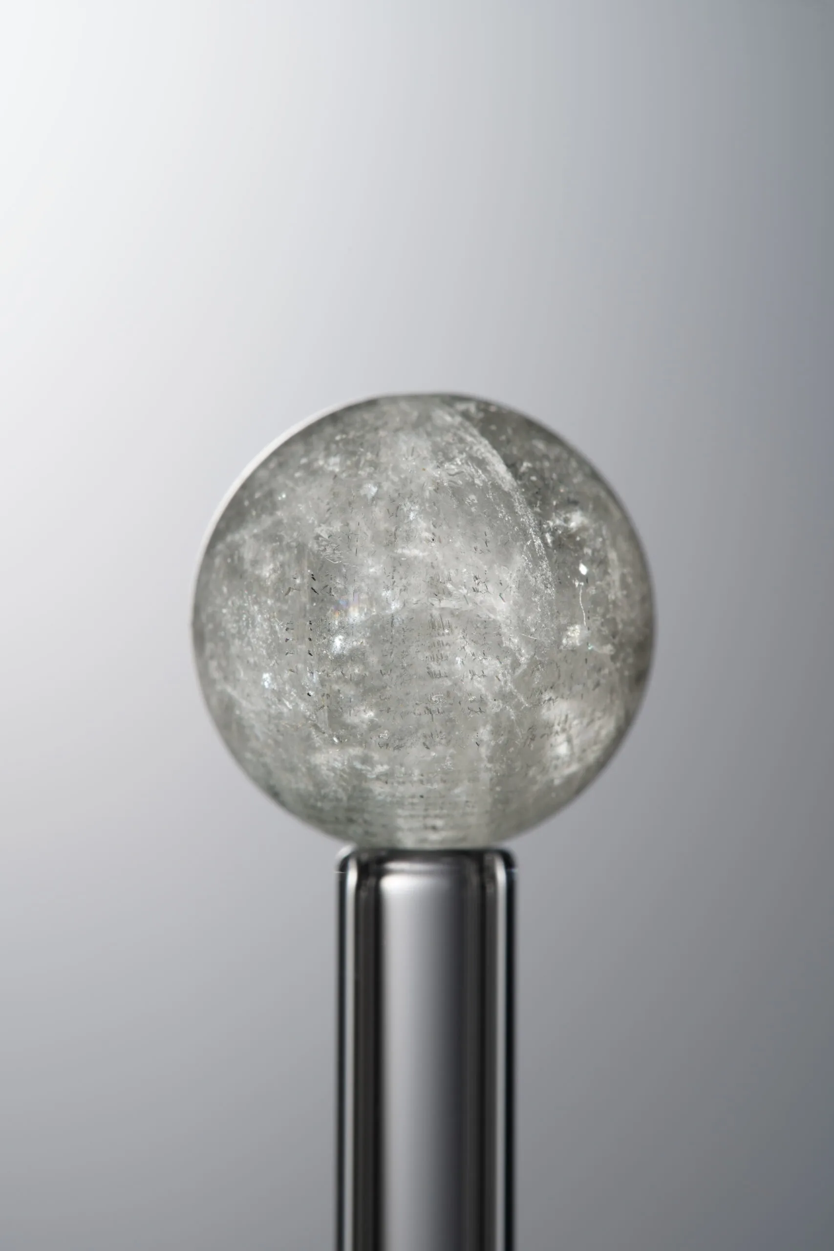 Crystal-Gray-13mm Natural Gemstone Bead - Image 3