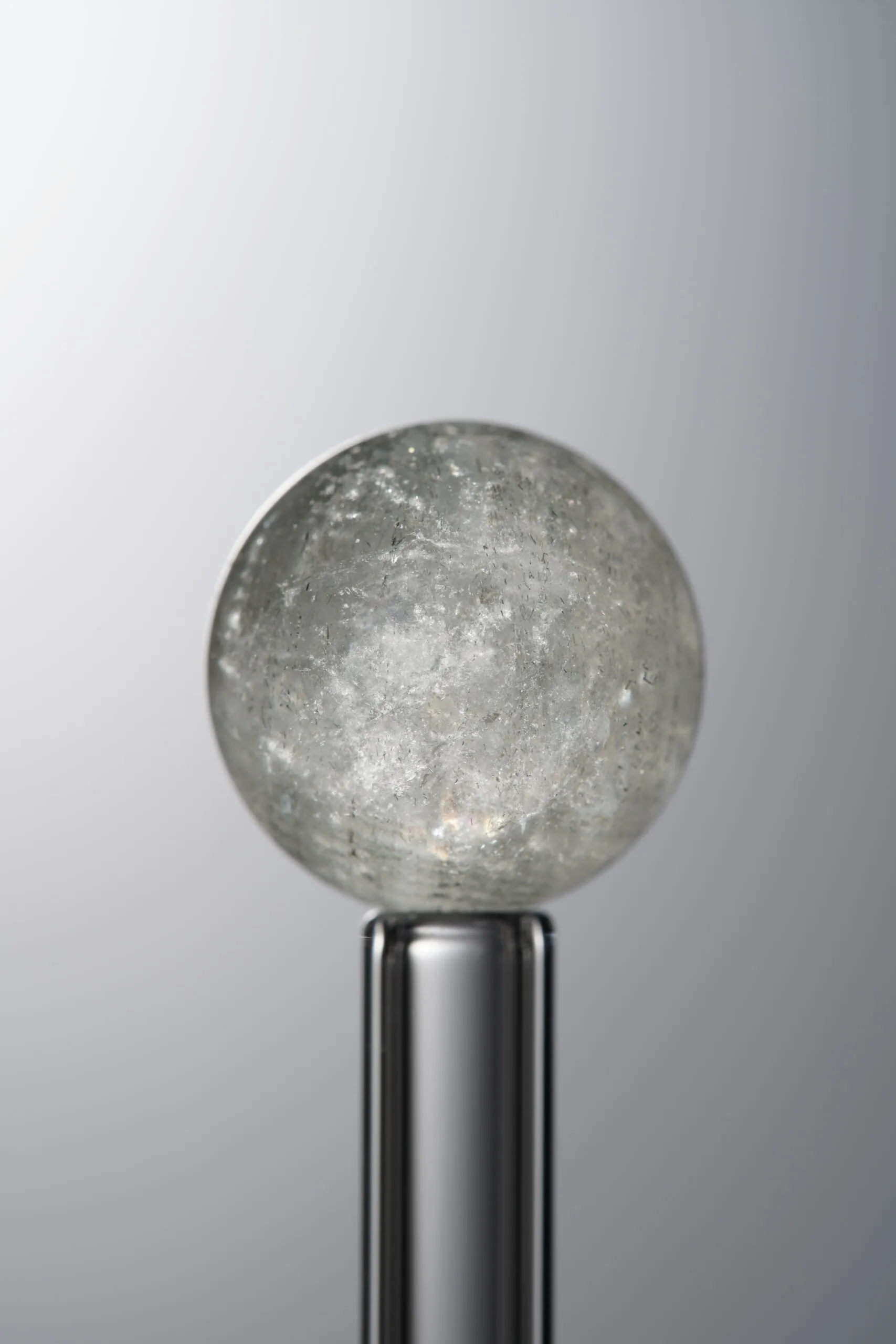 Crystal-Gray-13mm Natural Gemstone Bead - Image 4