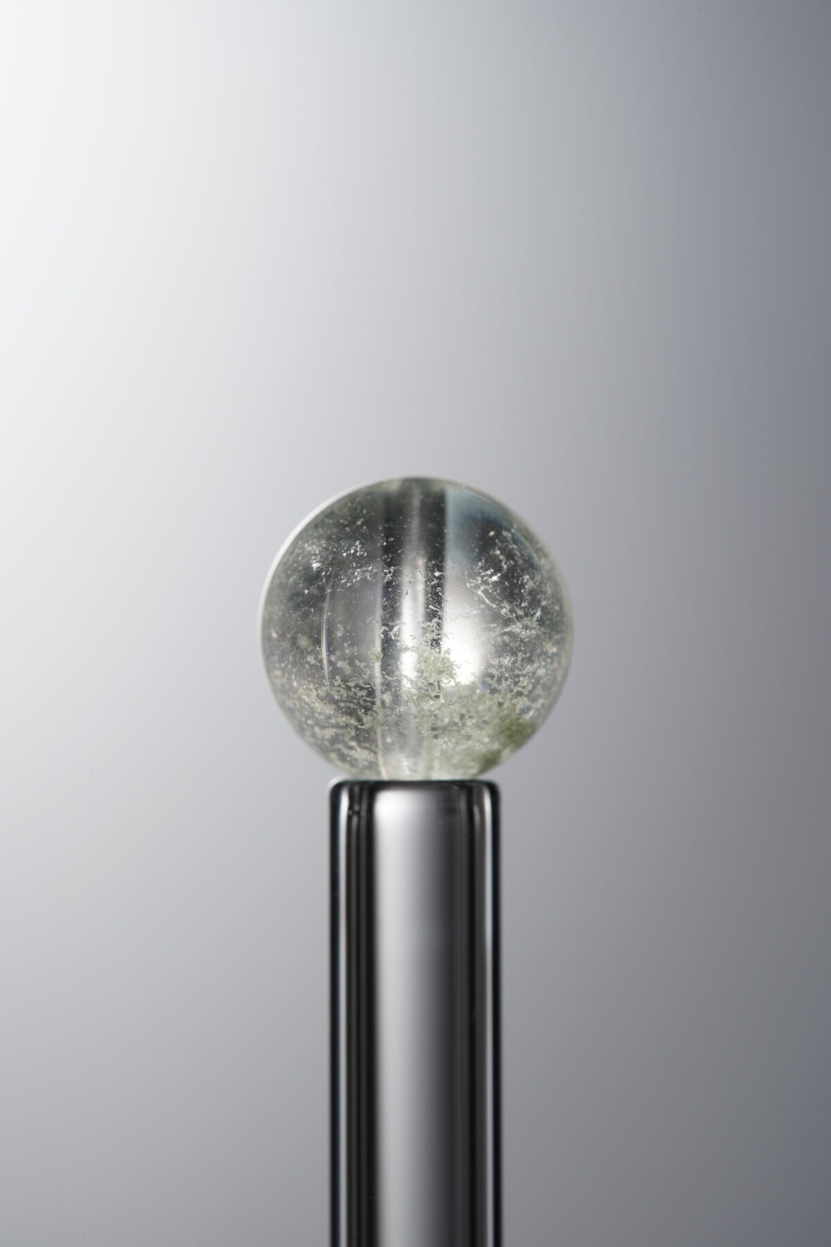 Inclusions Green loose crystal bead (9mm) for unique handmade jewelry and DIY crafting supplies