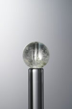 Inclusions Green loose crystal bead (9mm) for unique handmade jewelry and DIY crafting supplies