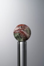 Crystal-Red&Green-9mm Natural Gemstone Bead - Image 3