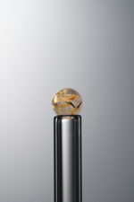 Crystal-Gold-5mm Natural Gemstone Bead - Image 2
