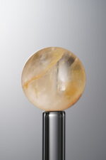 Crystal-Yellow-14mm Natural Gemstone Bead - Image 3