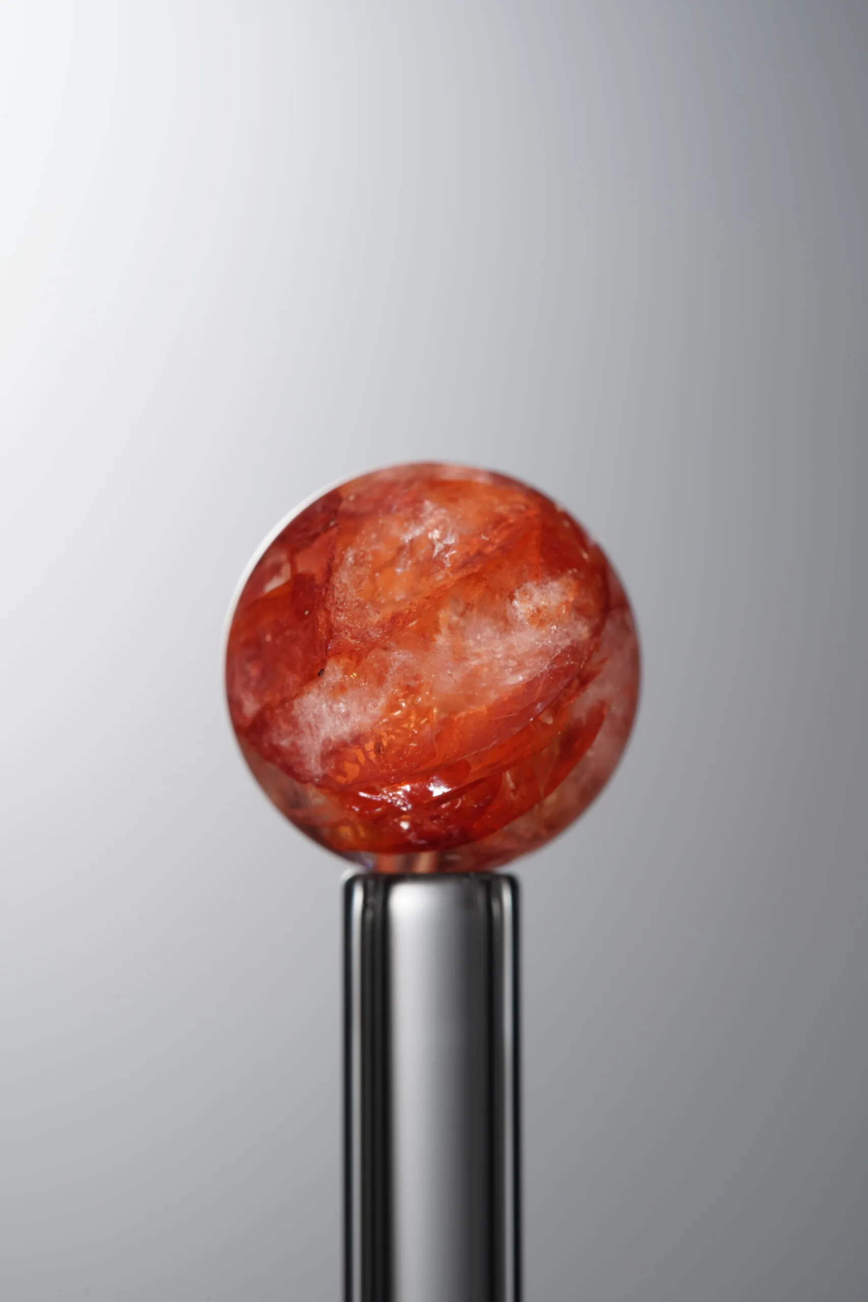Crystal-Red-12mm Natural Gemstone Bead - Image 3