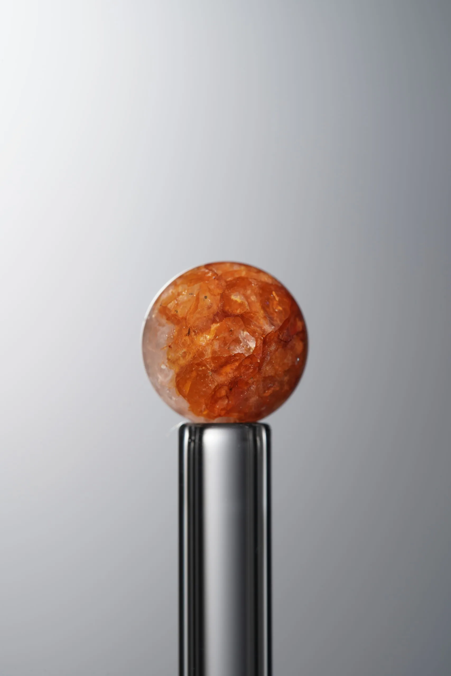 Crystal-Red&Brown-9mm Natural Gemstone Bead - Image 2