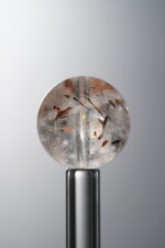 Crystal-Red&Brown-13mm Natural Gemstone Bead