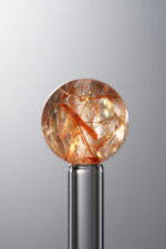 Crystal-Red&Brown-12mm Natural Gemstone Bead - Image 4