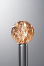 Crystal-Red&Brown-12mm Natural Gemstone Bead - Image 2