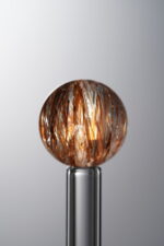 Crystal-Red&Brown-13mm Natural Gemstone Bead