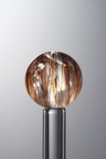 Crystal-Red&Brown-13mm Natural Gemstone Bead - Image 2