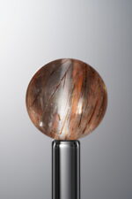 Crystal-Red&Brown-14mm Natural Gemstone Bead - Image 2