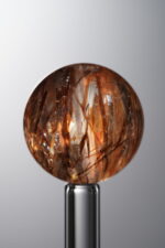 Crystal-Red&Brown-17mm Natural Gemstone Bead - Image 3