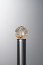 Crystal-White&Brown-7mm Natural Gemstone Bead - Image 3