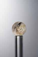 Crystal-White&Brown-9mm Natural Gemstone Bead - Image 4