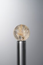 Crystal-White&Brown-9mm Natural Gemstone Bead - Image 3