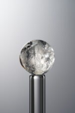 Crystal-White&Black-11mm Natural Gemstone Bead