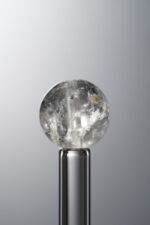 Crystal-White&Black-11mm Natural Gemstone Bead - Image 2
